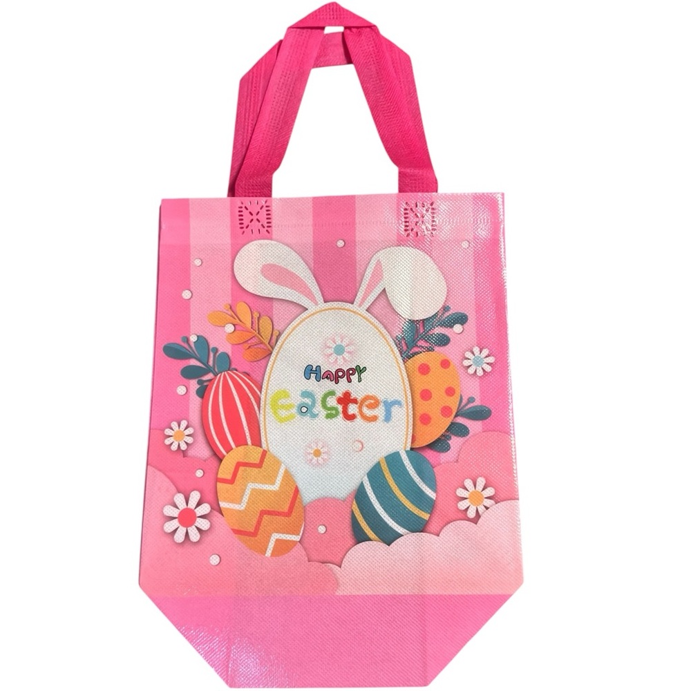 Happy Easter Bunny Tote Gift Pastel Bag Various Colors New 3/$15✨ - Picture 4 of 6
